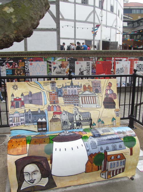 BookBenches appear around Bankside and London Bridge