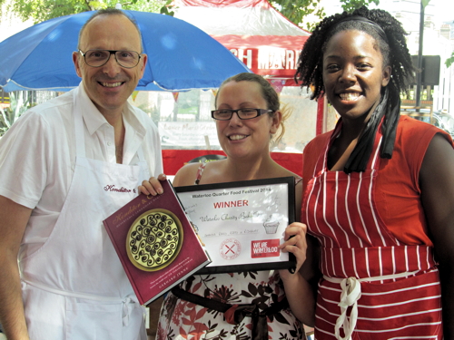 GBBO star Kimberley Wilson helps to judge Waterloo’s best cake