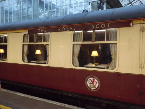 Steam engine at Waterloo Station for special trip