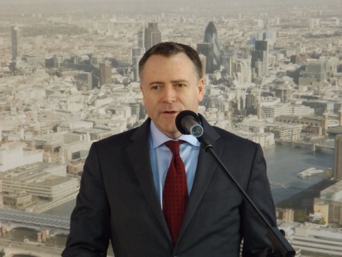 Topping out ceremony at South Bank Tower