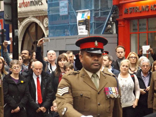 Princess of Wales’s Royal Regiment parade in Borough High Street