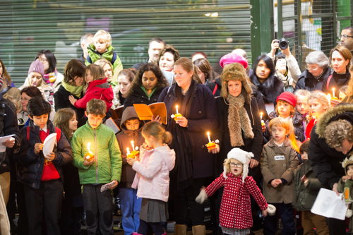 Borough Market Christmas lights switched on