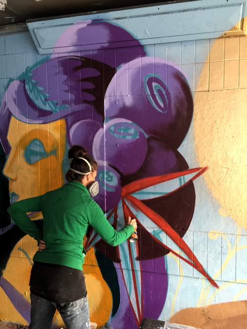 Female street artists take over Leake Street tunnel
