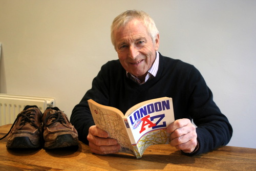 Jonathan Dimbleby marks 50 years of cancer charity with 50km walk