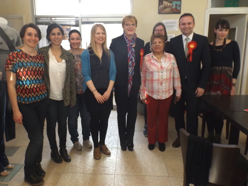 Eddie Izzard joins Labour’s Neil Coyle at Elephant & Castle