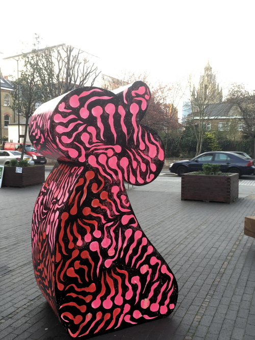 'Brad Pitt’s Bruised Bits' - new sculpture in Bermondsey Square
