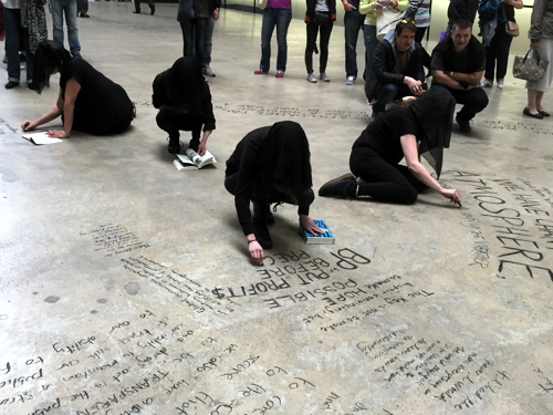 Anti-oil sponsorship campaigners take over Tate’s turbine hall