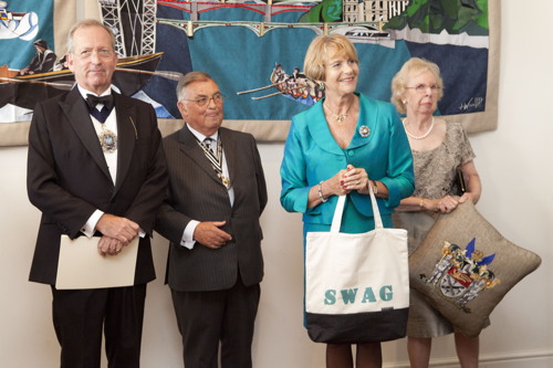 6-metre City & Southwark wall hanging unveiled at Glaziers Hall