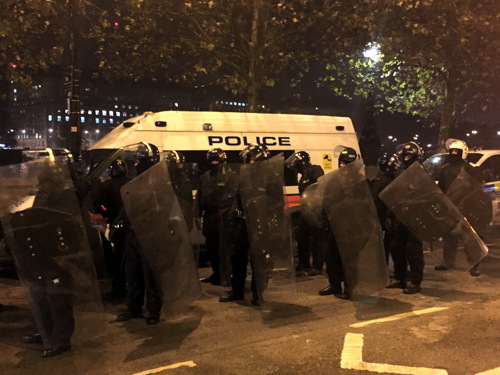 Riot in Lambeth as police block entry to Halloween rave