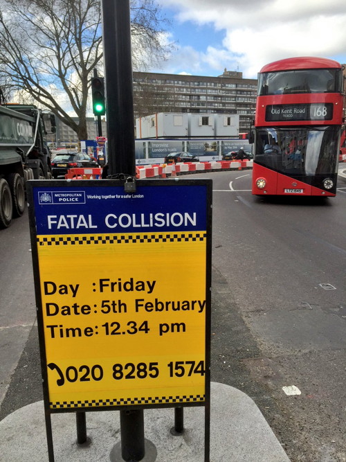 Elephant & Castle: crash victim named as Johanna (Ann) Hedger