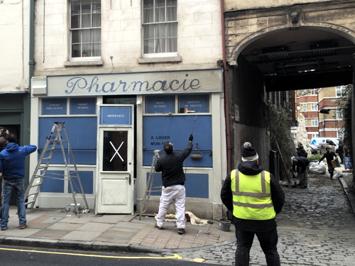 Bermondsey Street turned into 1960s Paris for Giacometti movie