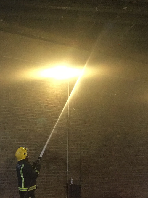 Fire on Elephant & Castle rail bridge sends ashes onto pavement