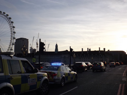 Transformers 5 filming on Westminster Bridge