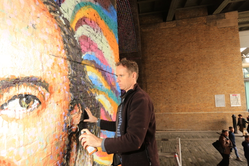 Shakespeare mural appears in Clink Street tunnel