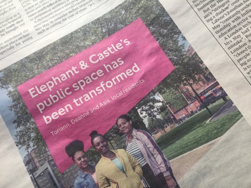 TfL spent £87k on press and radio ads lauding Elephant & Castle