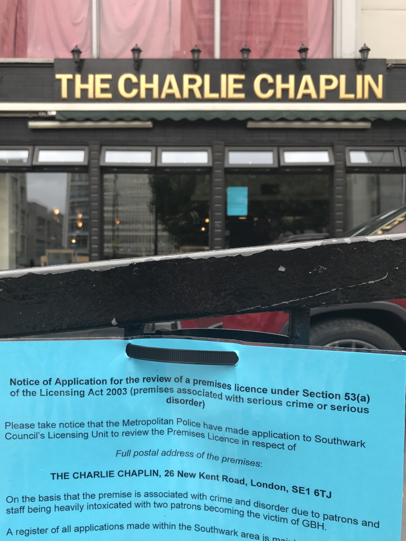Two men stabbed at Charlie Chaplin pub in Elephant & Castle