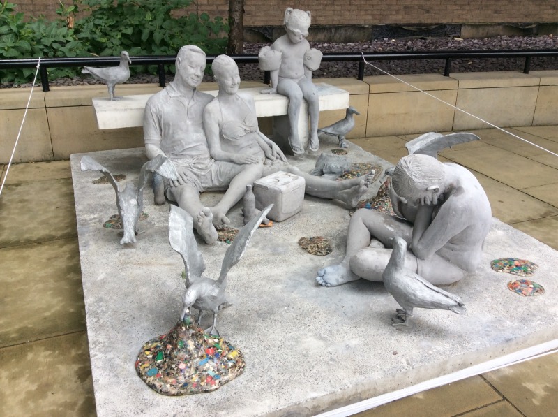 New sculpture on the river walk by HMS Belfast