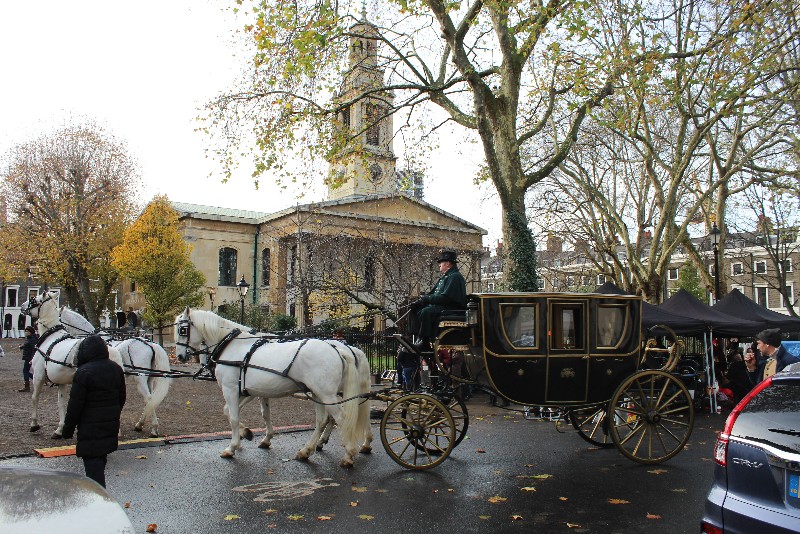 Vanity Fair: ITV / Amazon drama filming in Trinity Church Square