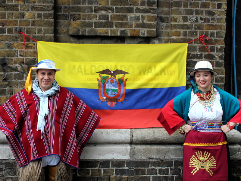 Maldonado Walk: alleyway renamed after Ecuadorian scientist