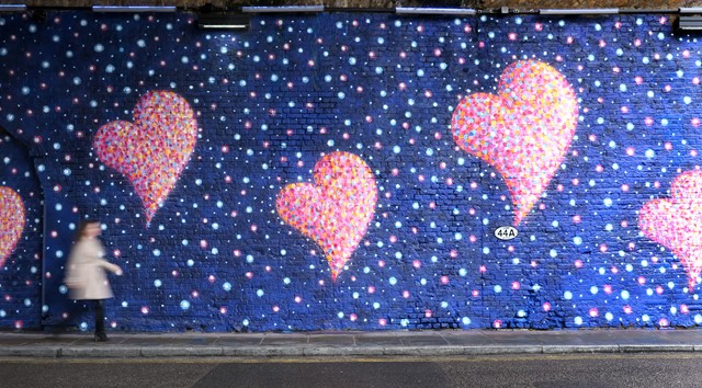 Stoney Street rail arch decorated in honour of terrorism victims