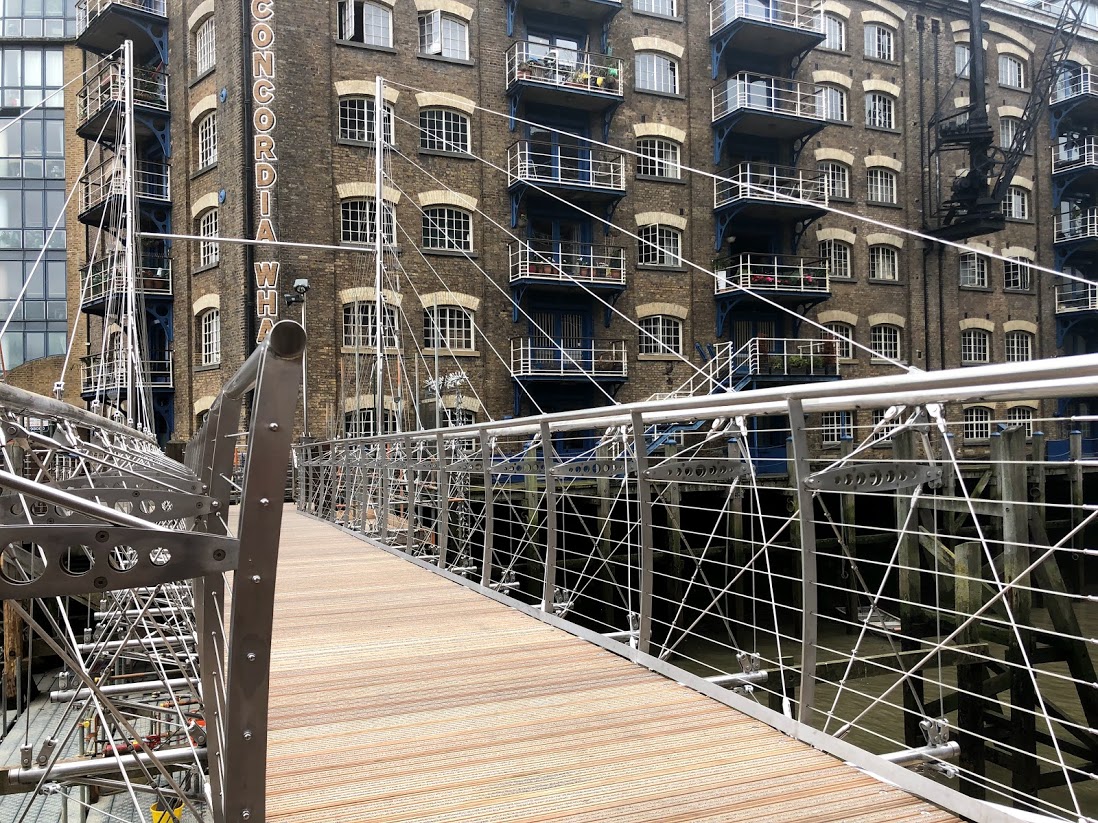 St Saviour’s Dock footbridge reopens after seven months of work