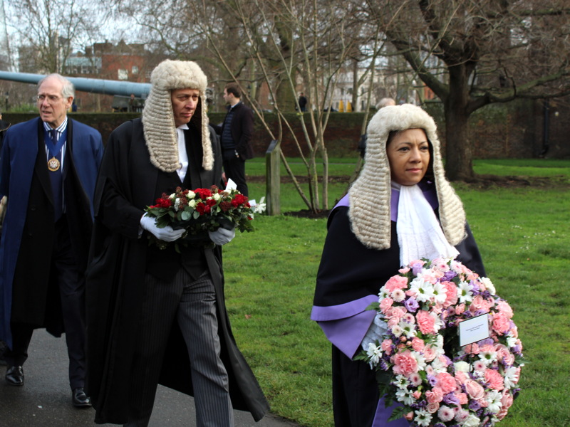 Holocaust Memorial Day: wreaths laid in GMH Park