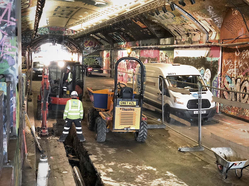 Water-less in Waterloo after Leake Street leak