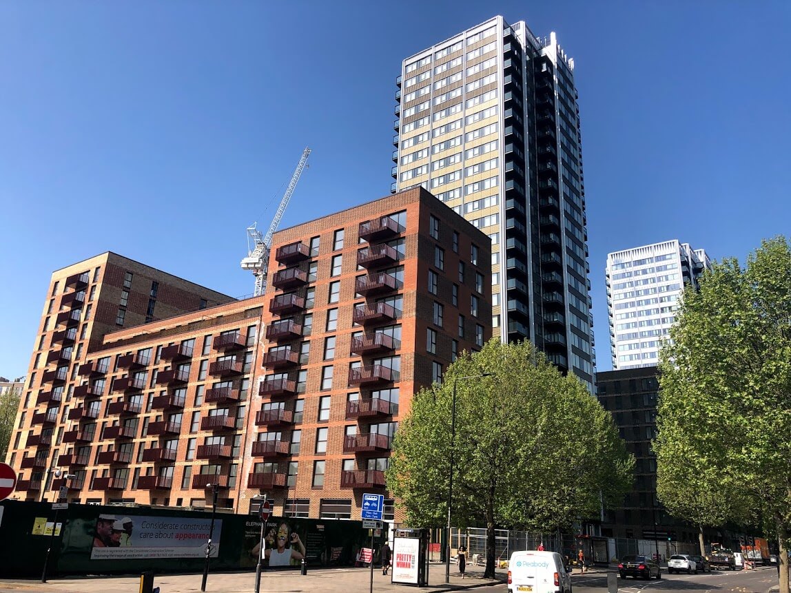 Elephant Park seen from New Kent Road