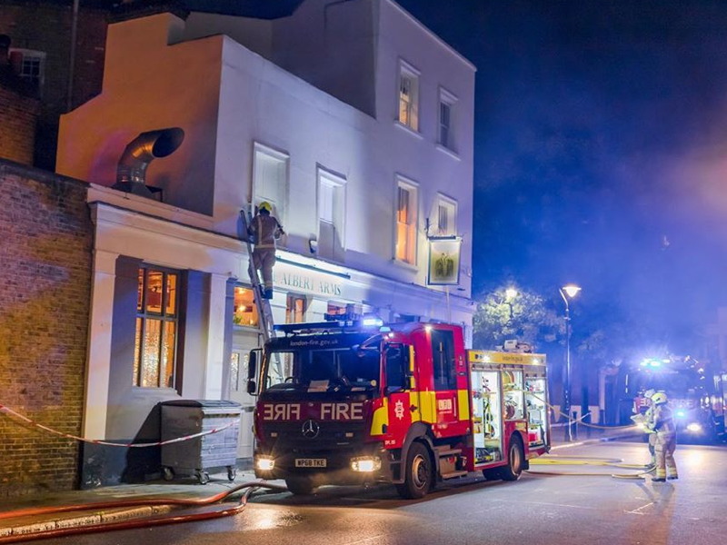 Fire at Albert Arms SE1
