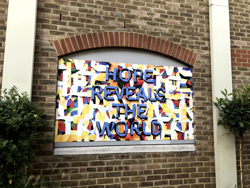 Mark Titchner artworks in Newcomen Street and Bermondsey Street