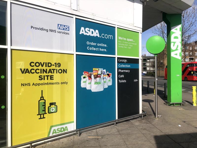 Asda sets up COVID19 vaccination centre in Old Kent Road store [27