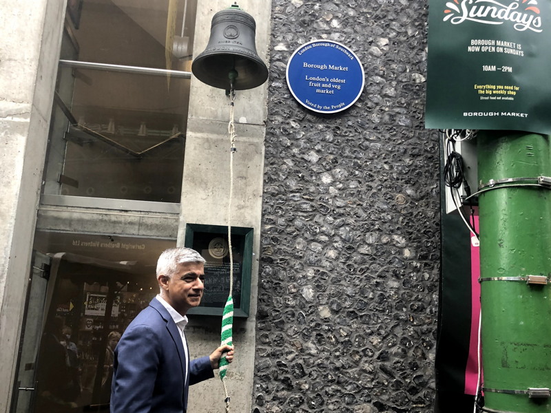 Sadiq Khan declares Borough to be 'the best market in the world'