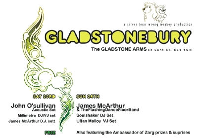 Gladstonebury at The Gladstone