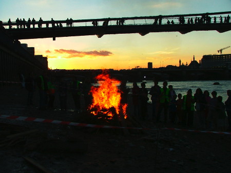 Firing on the Foreshore at Bankside foreshore