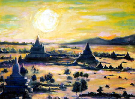 Sunset in Pagan - Patrick Maung Yay