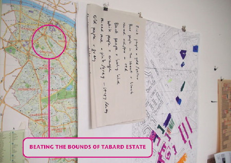 Beating the Bounds of Tabard Estate Exhibition at Balin House Projects