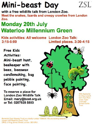 Mini-beast day at Waterloo Millennium Green