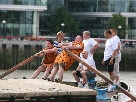The Steve Faldo Memorial Barge-Driving Races at River Thames
