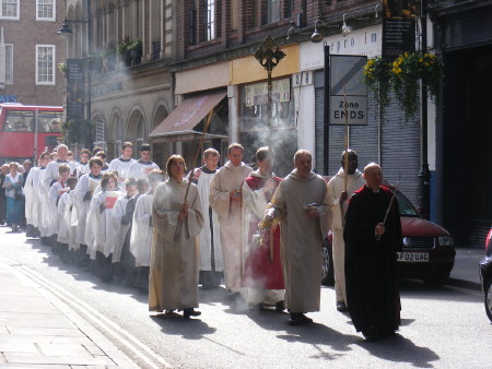 Palm Sunday Procession at Southwark Cathedral