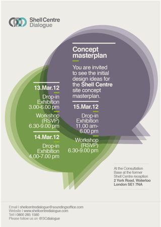 Shell Centre Concept Masterplan Exhibition at Shell Centre