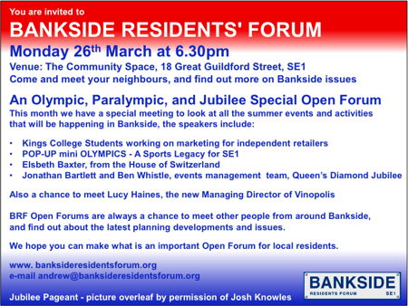 Bankside Residents' Forum at Bankside Community Space