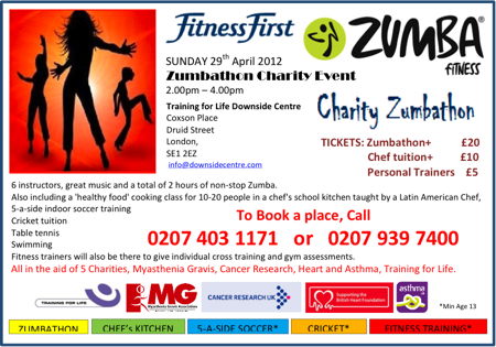 Charity Zumbathon at Downside Centre