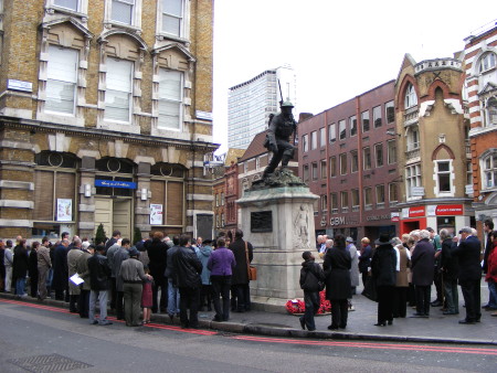 Remembrance Ceremony at Borough War Memorial