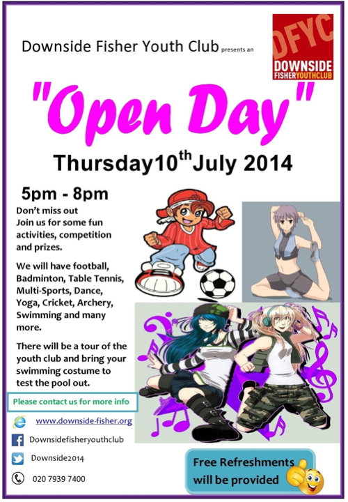 Open Day at Downside Fisher Youth Club