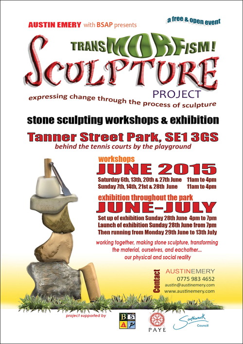 The TRANSMORFISM Sculpture Project at Tanner Street Park