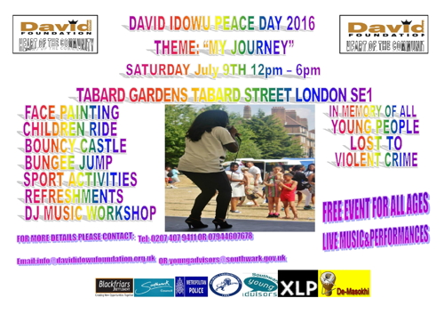 David Idowu Peace Day at Tabard Gardens