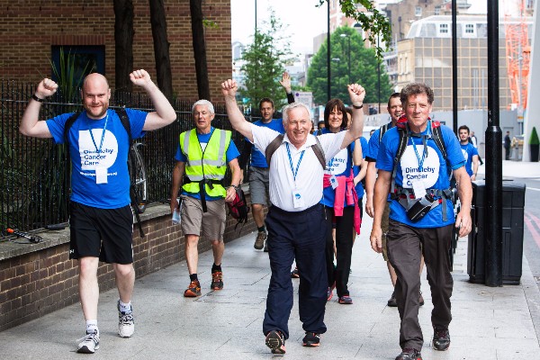 Dimbleby Cancer Care's Walk50 challenge at St Thomas' Hospital