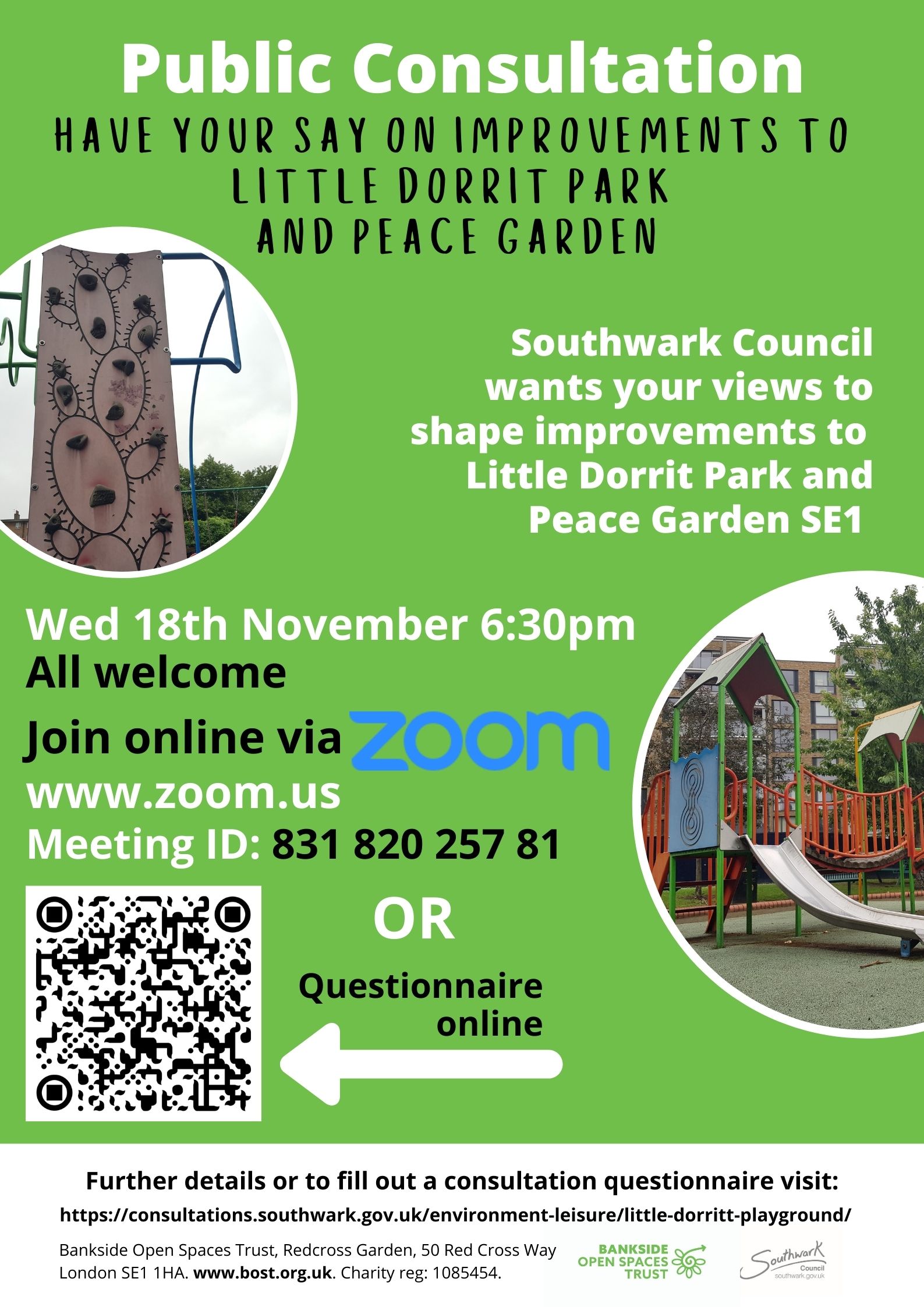 Little Dorrit Park Consultation at Little Dorrit Park