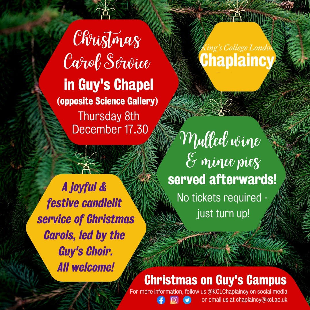 Christmas Carol Service at Guy's Chapel
